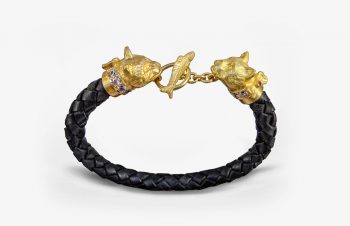 Tier-Armbänder: Katzen, 750er Gold