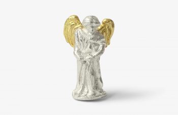 Weihnachtskrippe: Engel, Silber, 750er Gold,