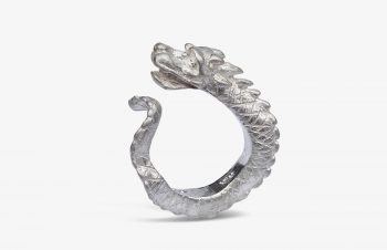 Tier-Ringe: Drachenring, Silber