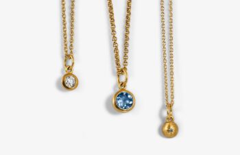 Klassische runde Anhänger mit Diamanten und Edelsteinen